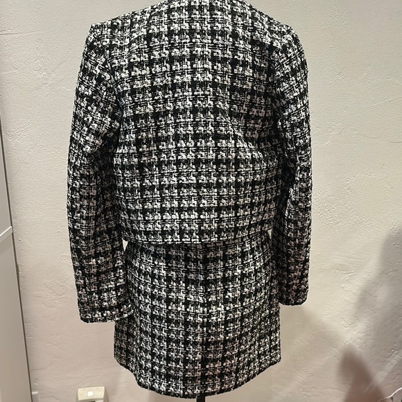Black and White Houndstooth Women's Jacket - Picture 5 of 7